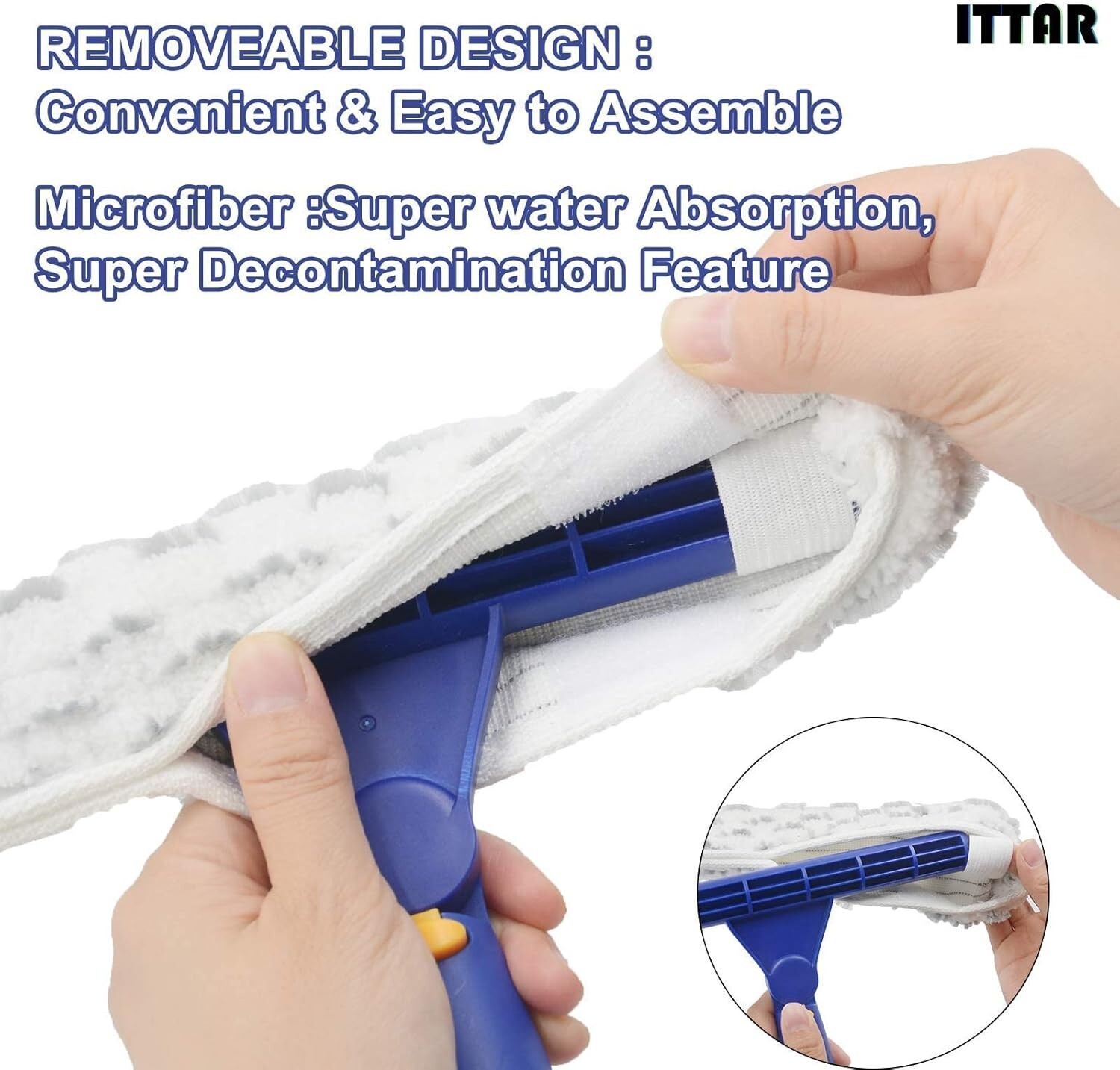 Professional Window Cleaning Kit with Microfiber Pads & Stainless Steel Poles
