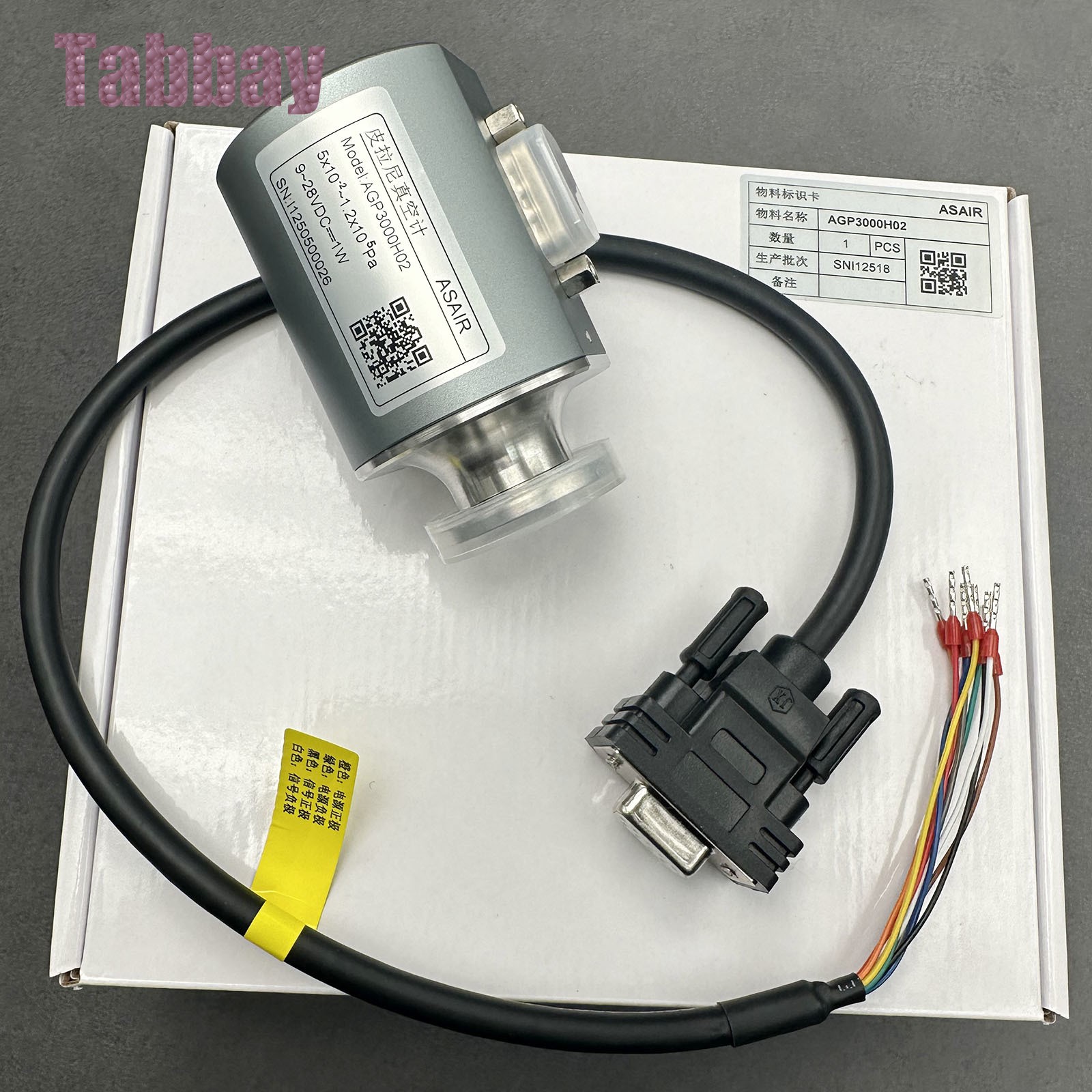 Brand New 0.05Pa-120kPa Pirani Gauge RS485&0-10V Output AGP3000 + DB9 Lead Wire