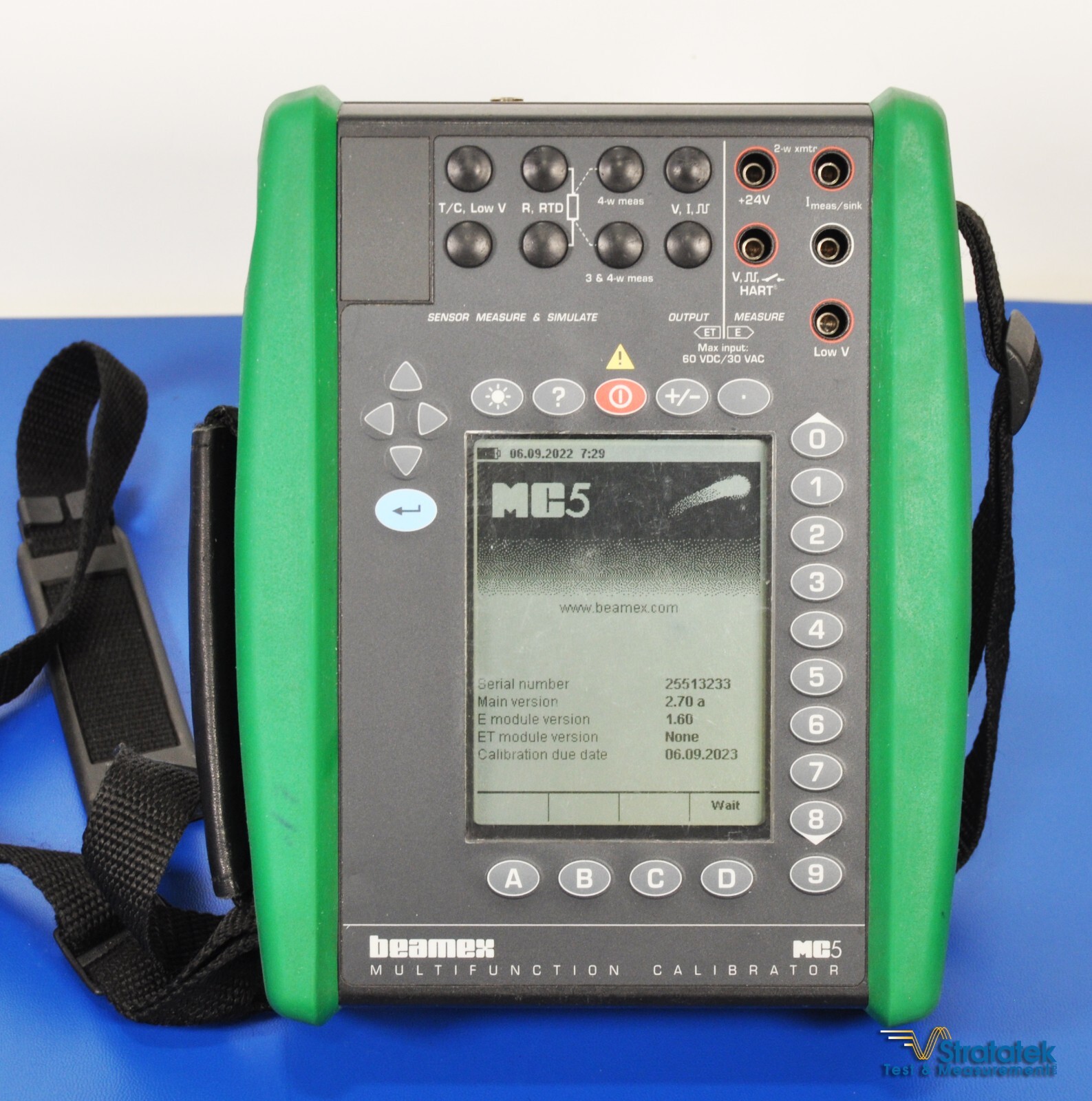 Beamex MC5 Multifunction Process Calibrator Fluke Leads - NIST Calibrated
