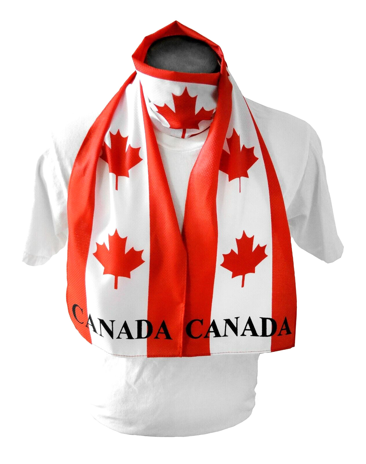 Canada Flag Print Scarf *NEW* One-Size-Fits-All Canadian NHL Hockey l'Unifolié