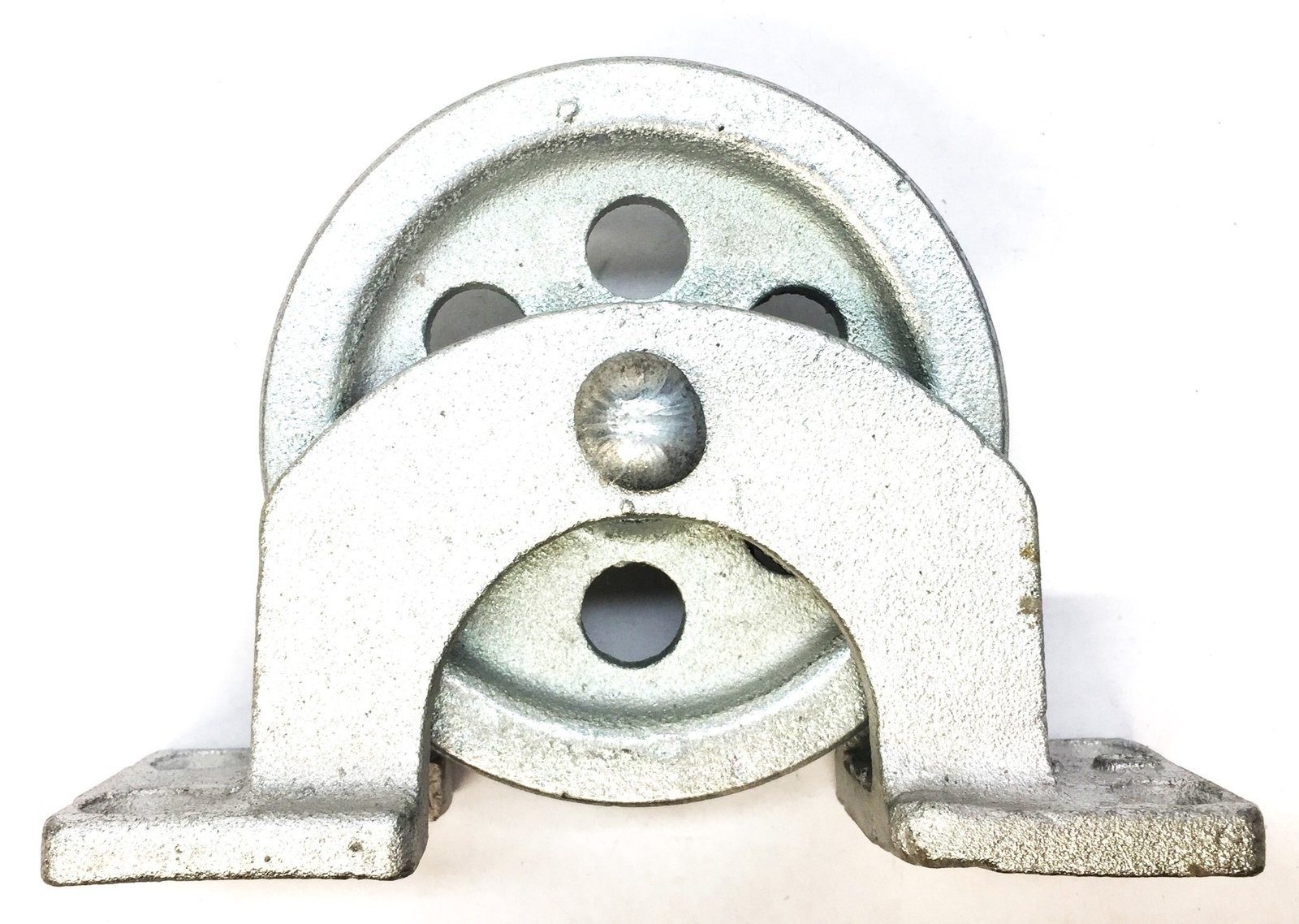 MSC Single Groove Open Upright Mount Guidance Pulley 67327908 NOS