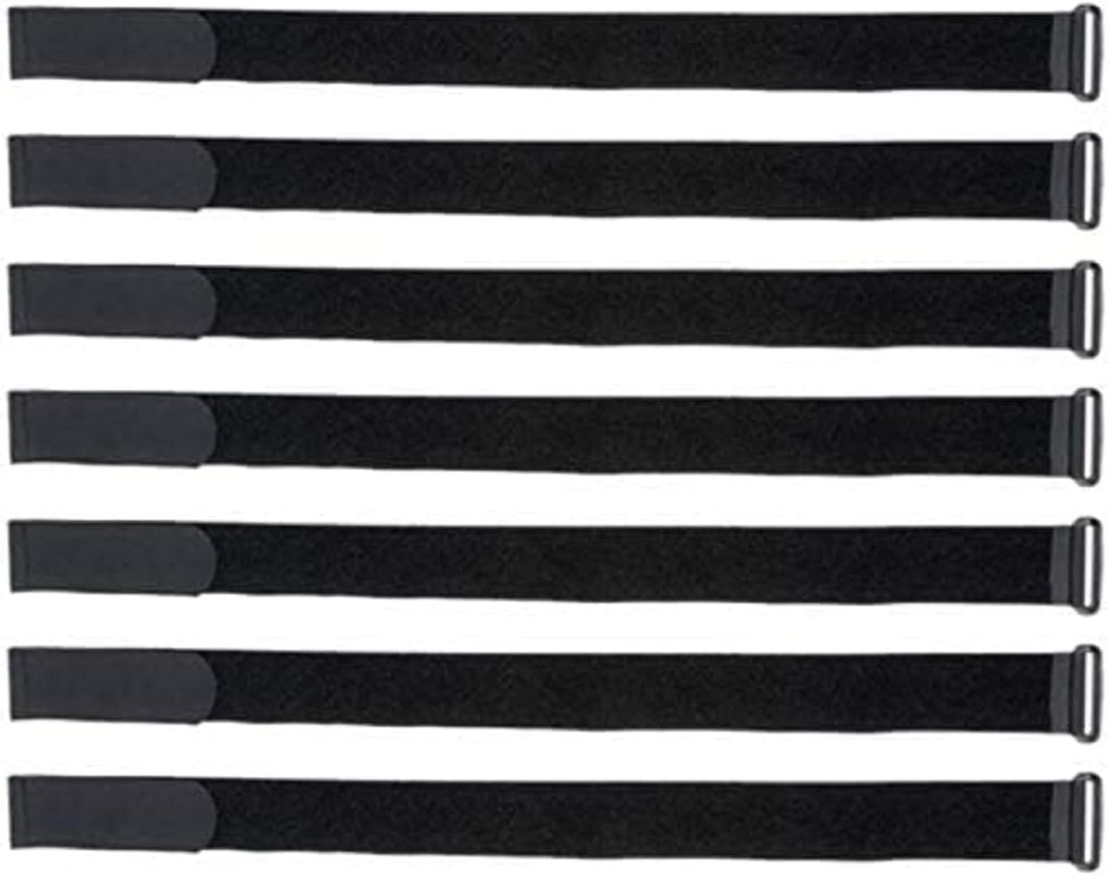 91836 VELSTRAP Cinch Straps with Buckle, Pack of 25, 12 in X 1 In, Black