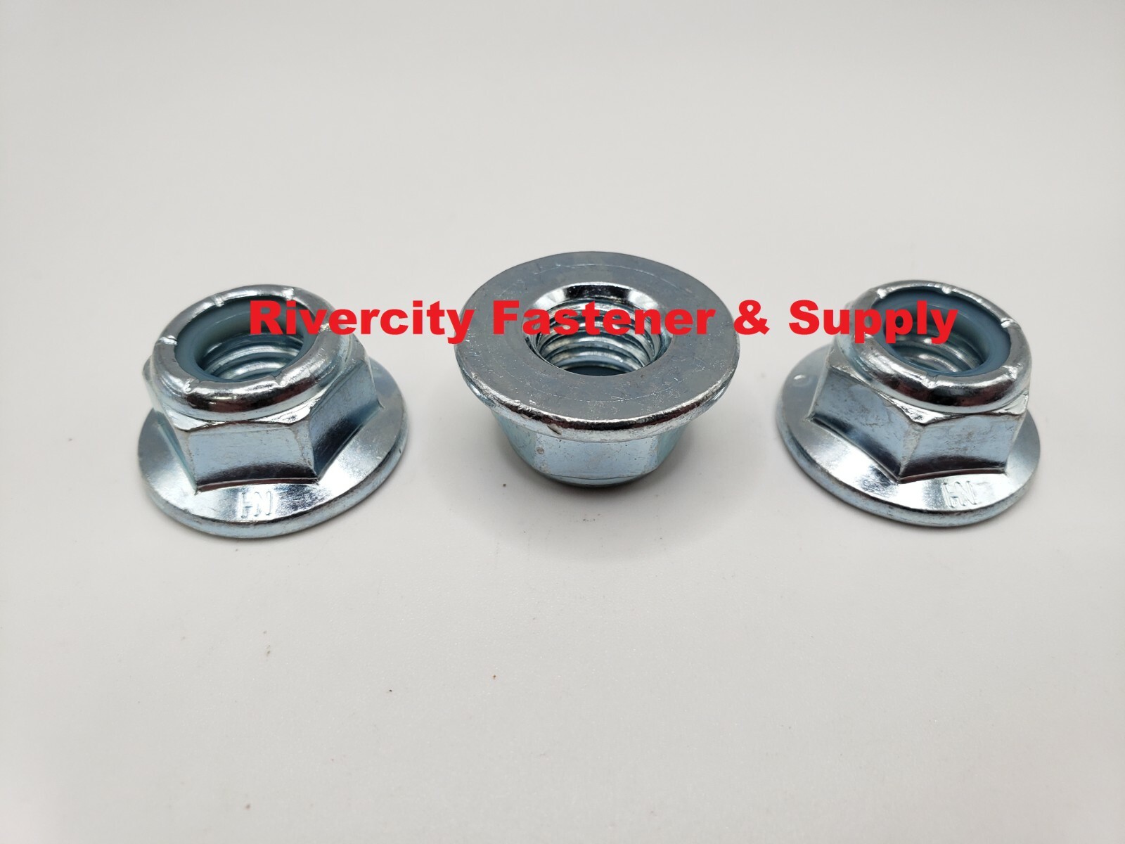 (5) 1/2-13 Nylon Insert Hex Flange Lock nuts / Stop nut / Nyloc 1/2x13