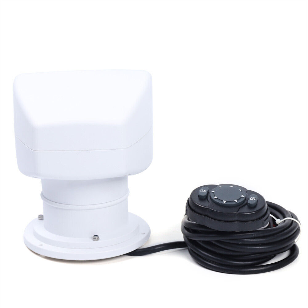 100W Boat Search Light Remote Control Marine Spotlight 360 Rotate 2500LM 12V