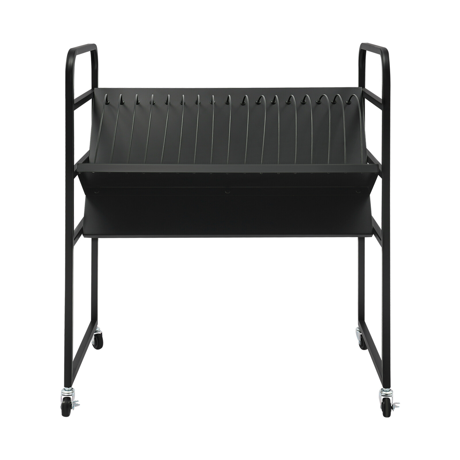 16-Position Laptop and Tablet Open Charging Station, Mobile Storage Cart, Tablet