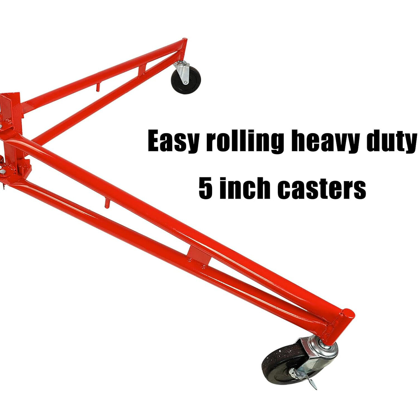 11FT Drywall Lifter Panel Hoist Dry Wall Rolling Caster Lifter Construction Tool