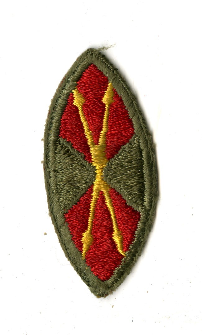 Antiaircraft Command Central White Back Patch WWII Vintage