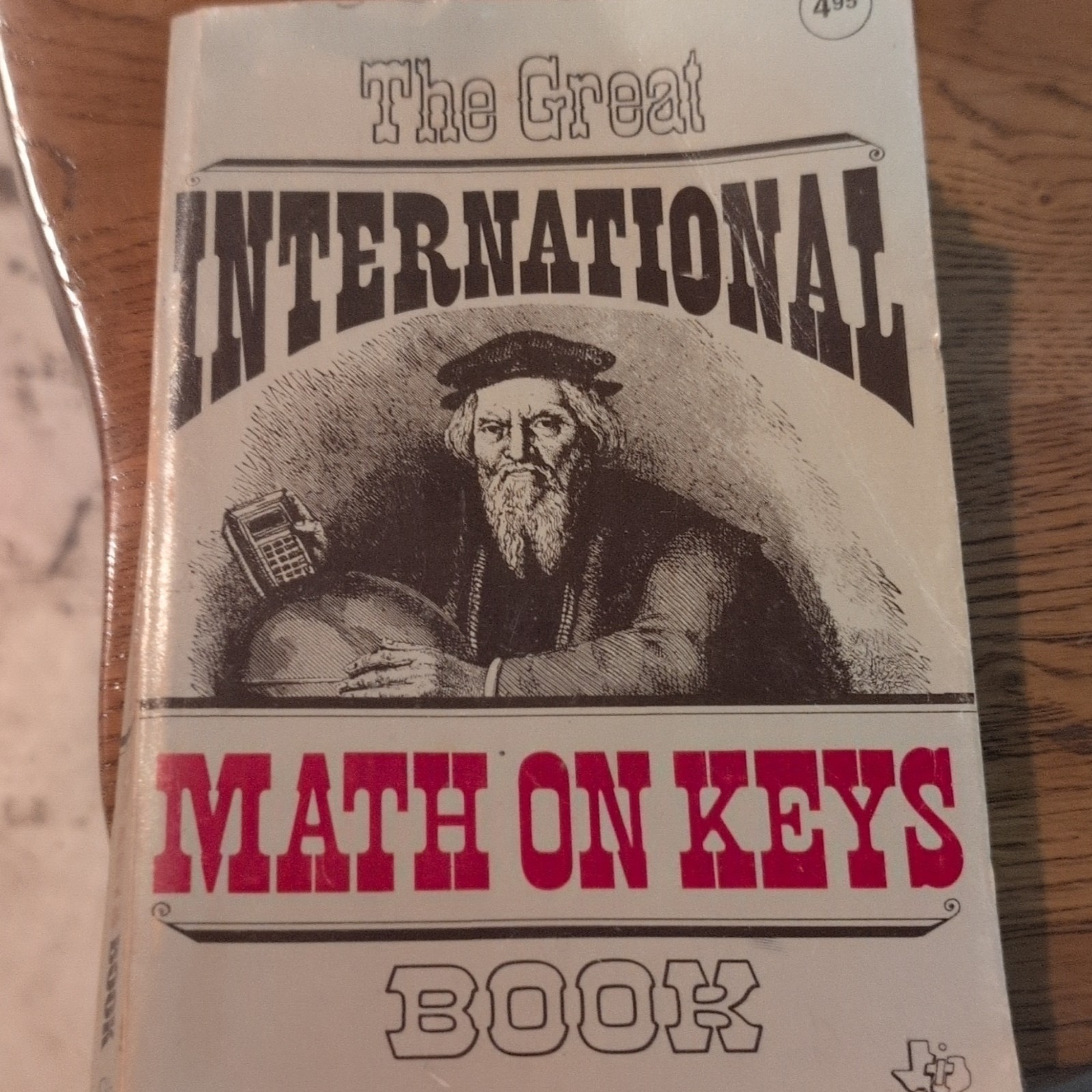 Texas Instruments Learning Center Vintage Great International Math on Keys Book
