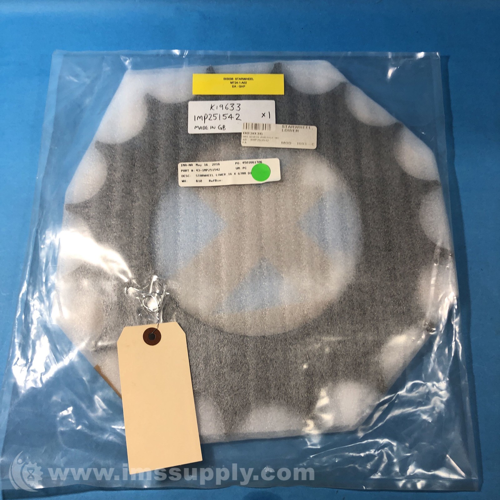 Ima 43-IMP251542 Lower Starwheel Sprocket FNFP