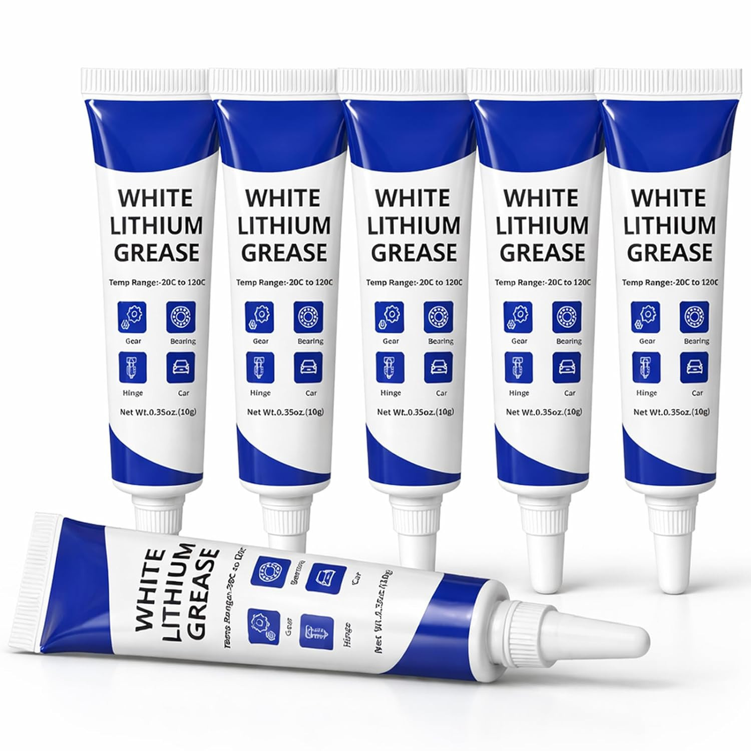 6-Pack 3D Printer Grease Lubricant for Gears Parts, Multi-Purpose Lubricant Grea