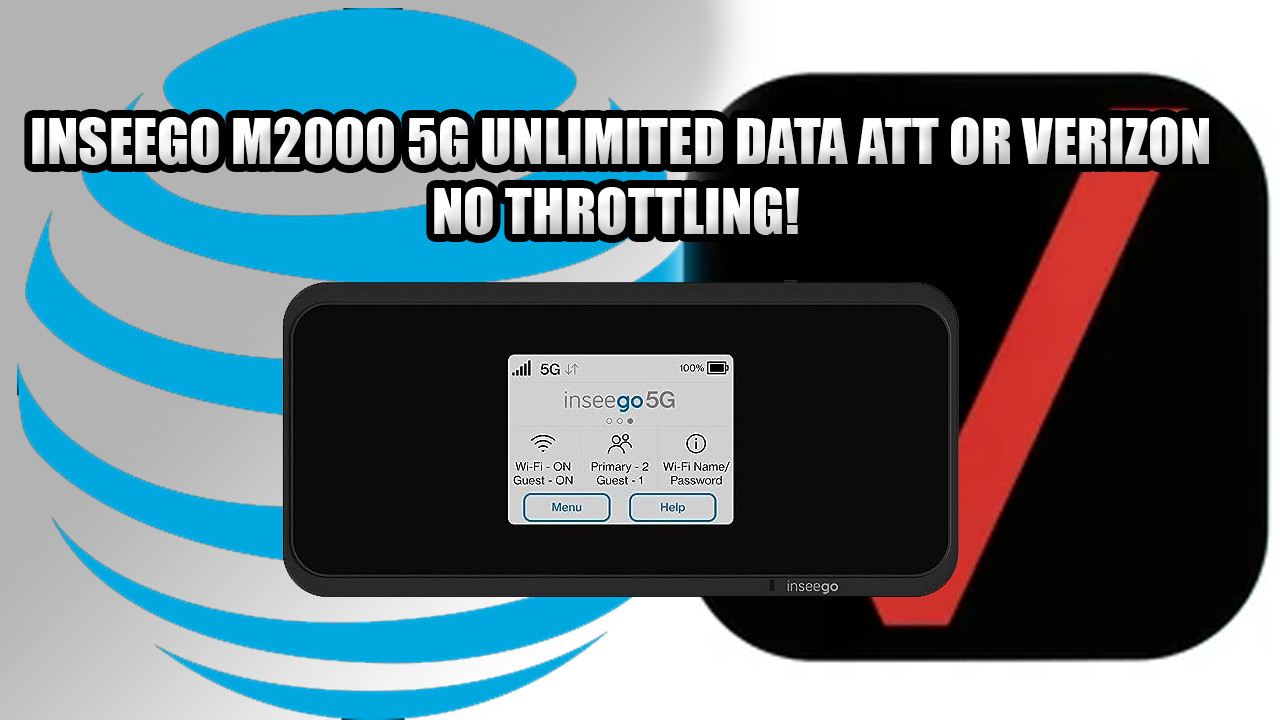 Inseego m2000 WITH UNLIMITED 5G DATA PLAN! ATT OR VERIZON! NO THROTTLING!