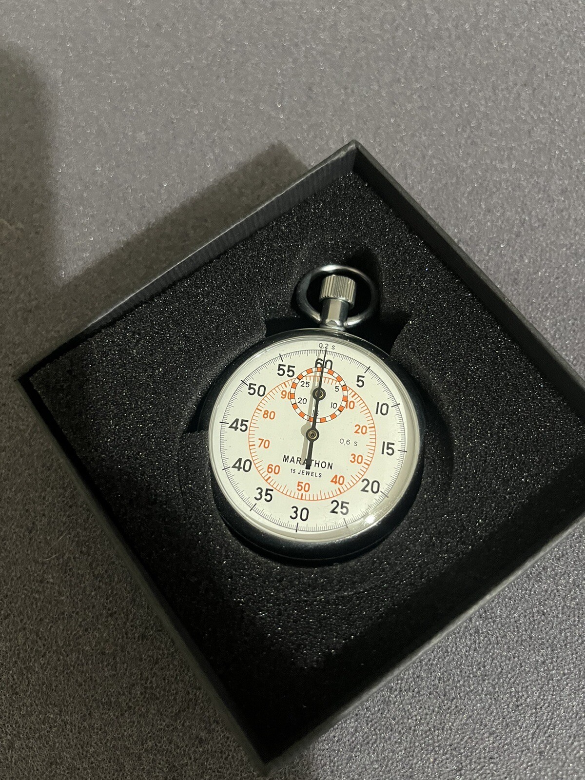 MARATHON Single Action Stopwatch Hand-Wound