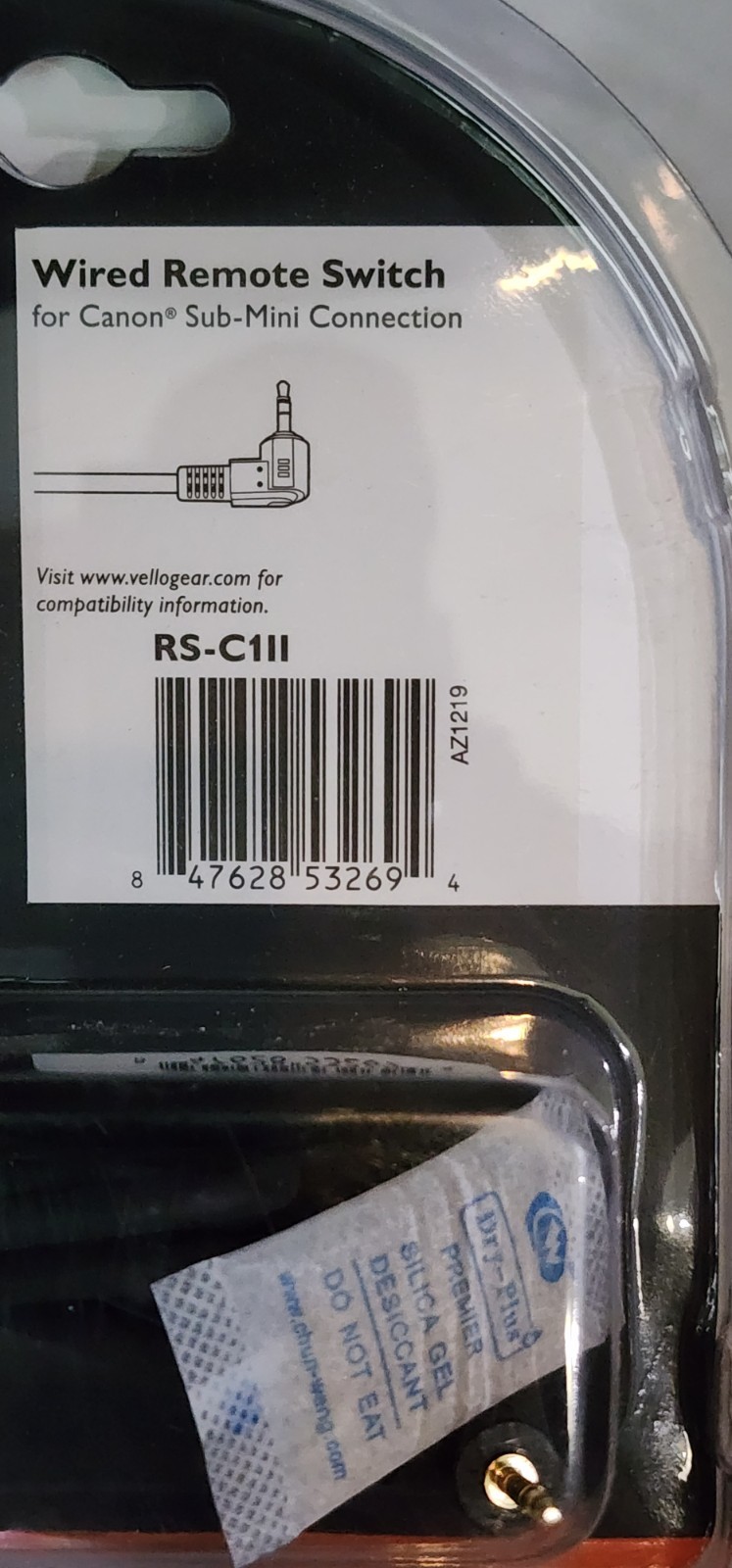 REMOTE SWITCH WIRED VELLO RS-C1LL FOR CANON CAMERAS