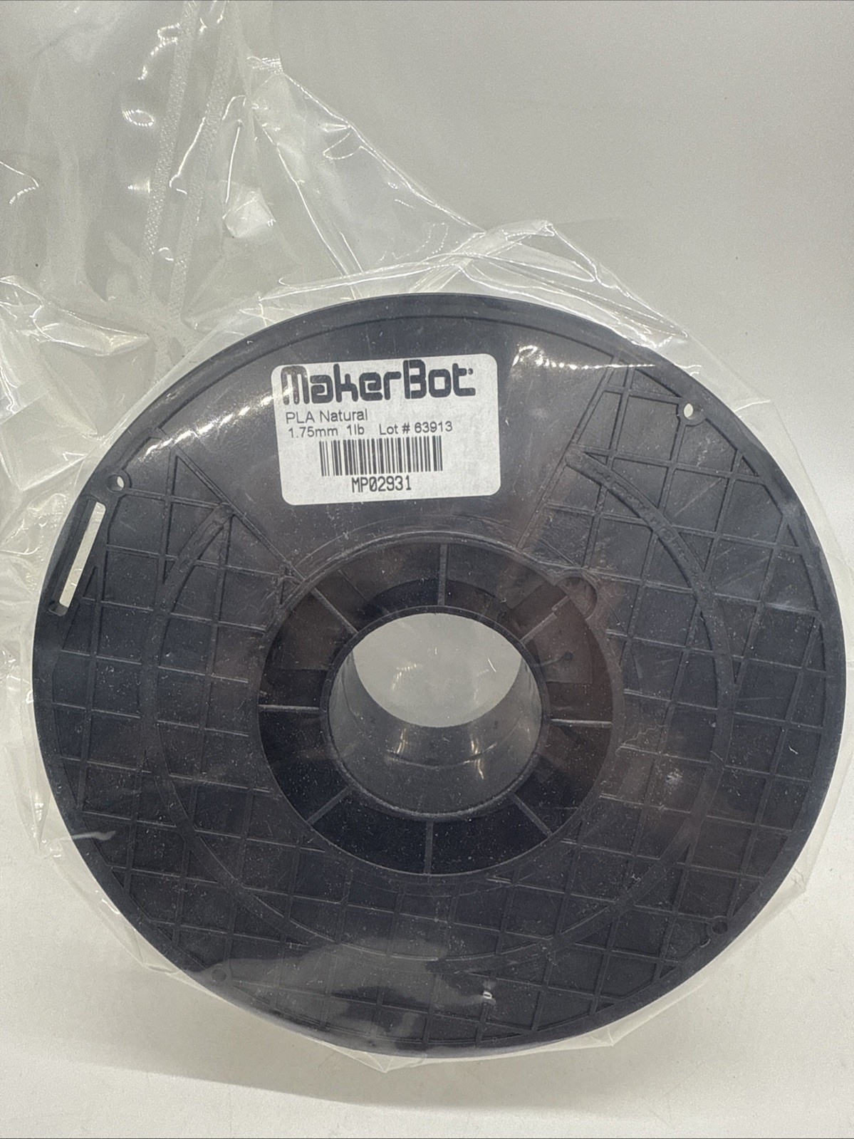 Makerbot Large Pla 1 Lb Spool Natural Filament MP02931 1.75mm