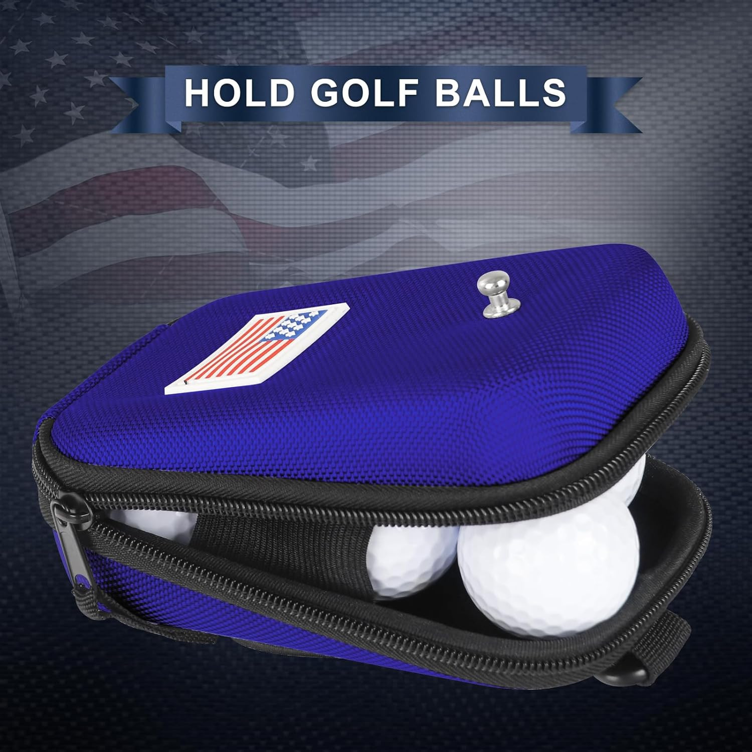 Rangefinder Case USA Flag Hard Shell for Tectectec Callaway, Universal Range Fin