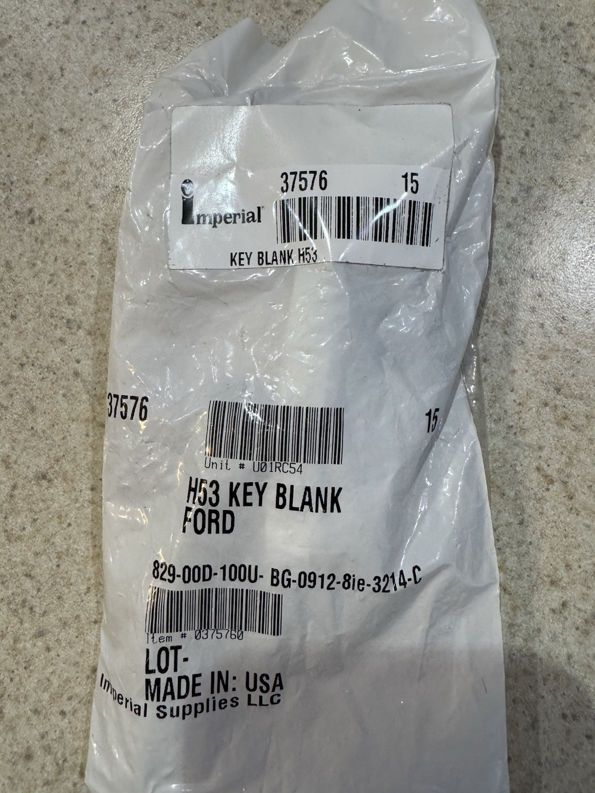ILCO Key Blanks H53. 15 Pieces New