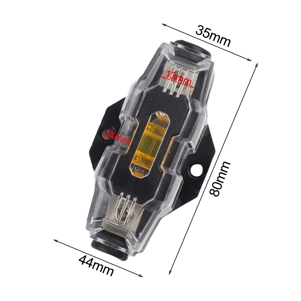 Brass Fuse Holder 40A with High Temperature Polycarbonate Base for Amplifiers