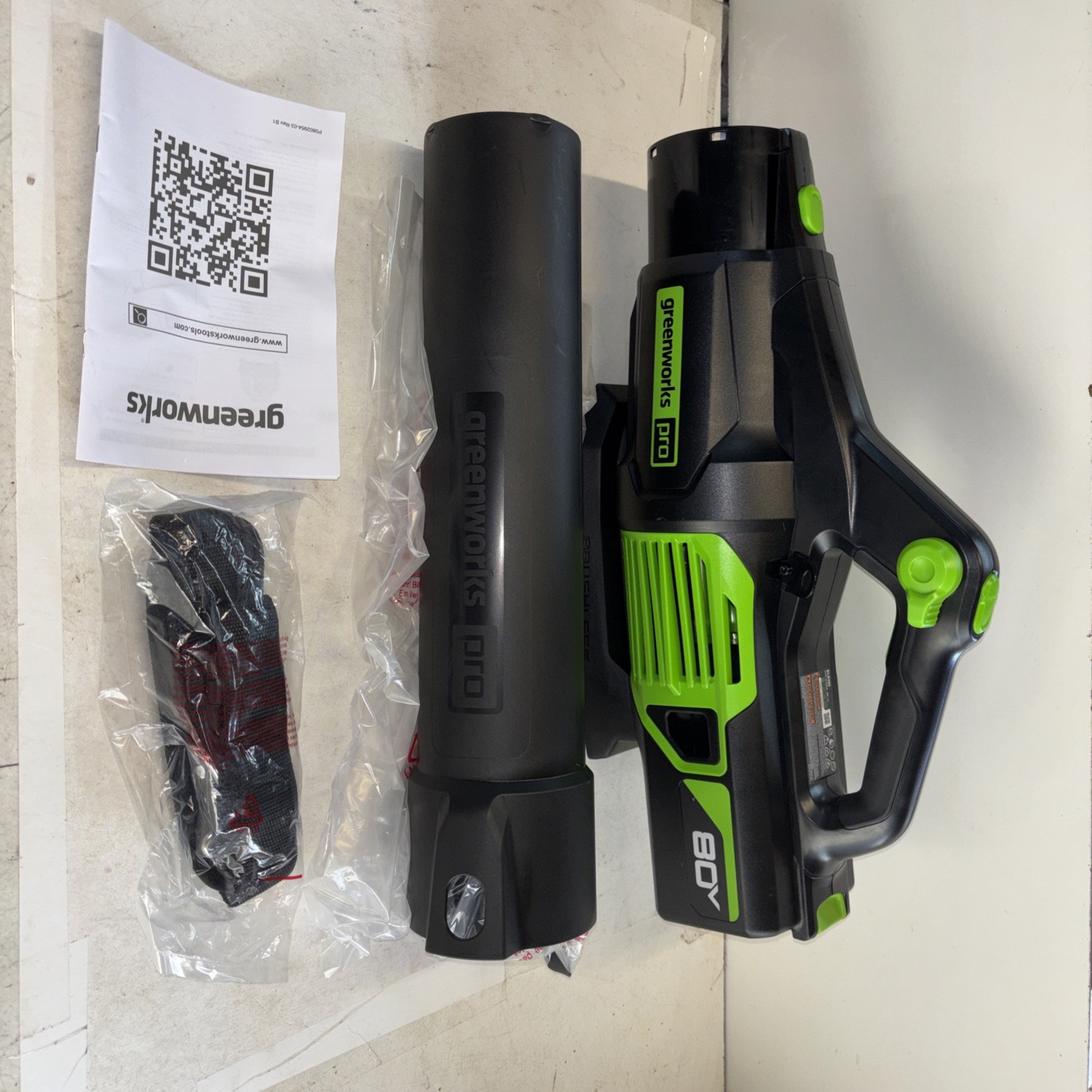 Greenworks 80V 730 CFM 170 MPH Brushless Axial Leaf Blower.Tool Only.New.3348