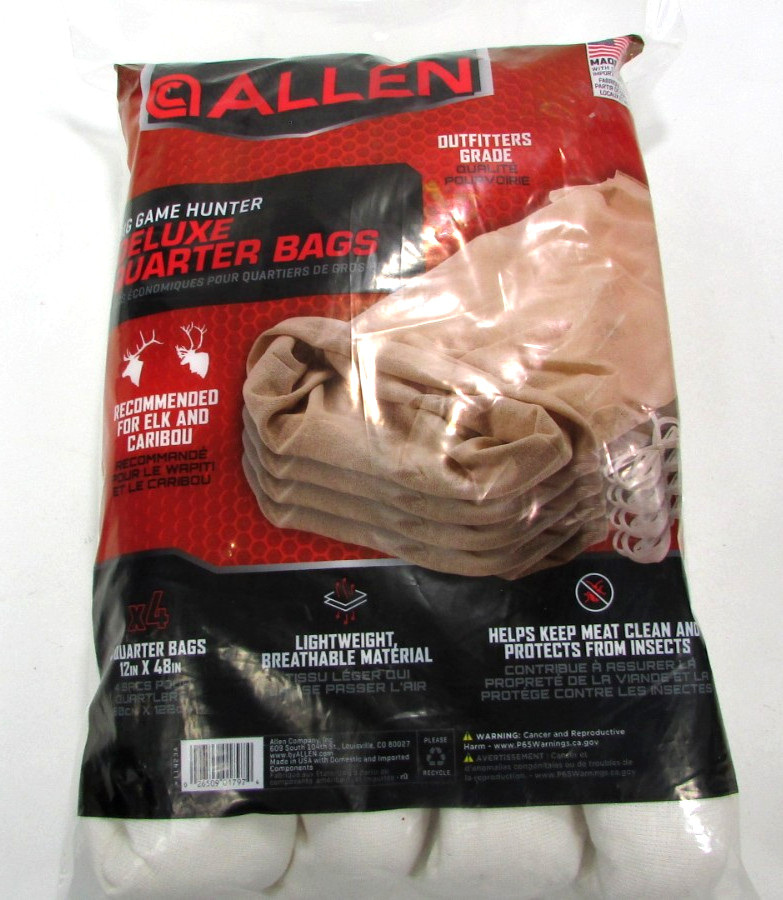 Allen Big Game Hunter Deluxe Quarter Bags  4pack Outfitter Grade Elk Caribou USA