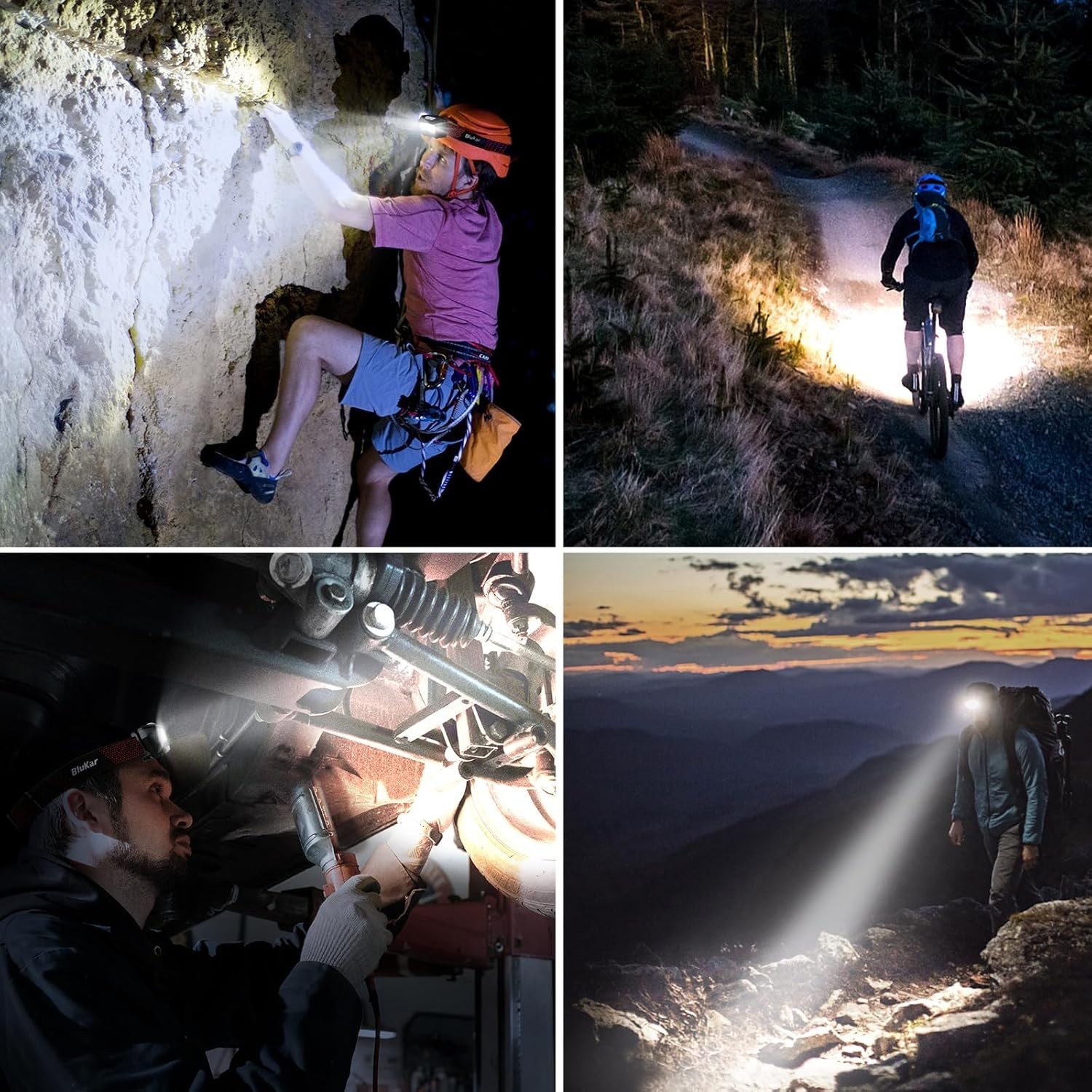 Rechargeable LED Headlamp - 2000 Lumens, 8 Modes & Motion Sensor for Adventures