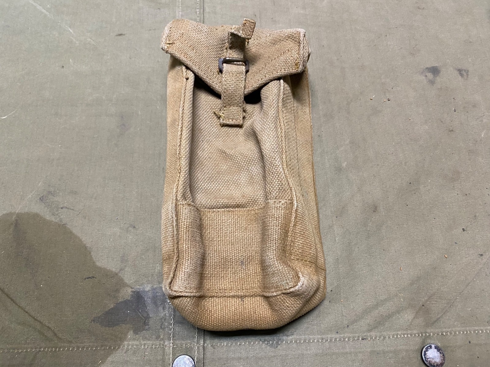ORIGINAL WWI BRITISH CANADIAN P1937 P37 BREN GUN MAGAZINE AMMO CARRY POUCH