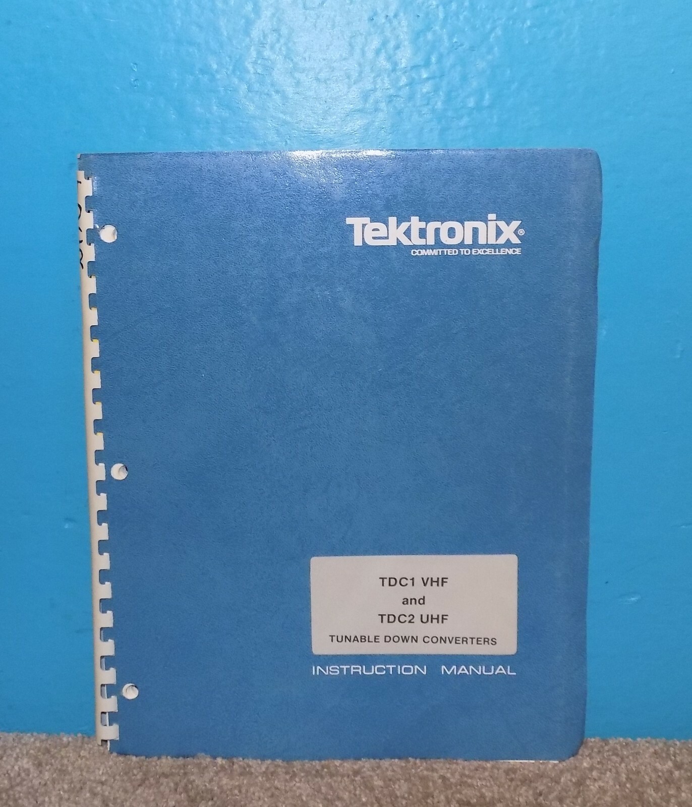Original Tektronix TDC1 VHF TDC2 UHF Tunable Down Converters Instruction Manual