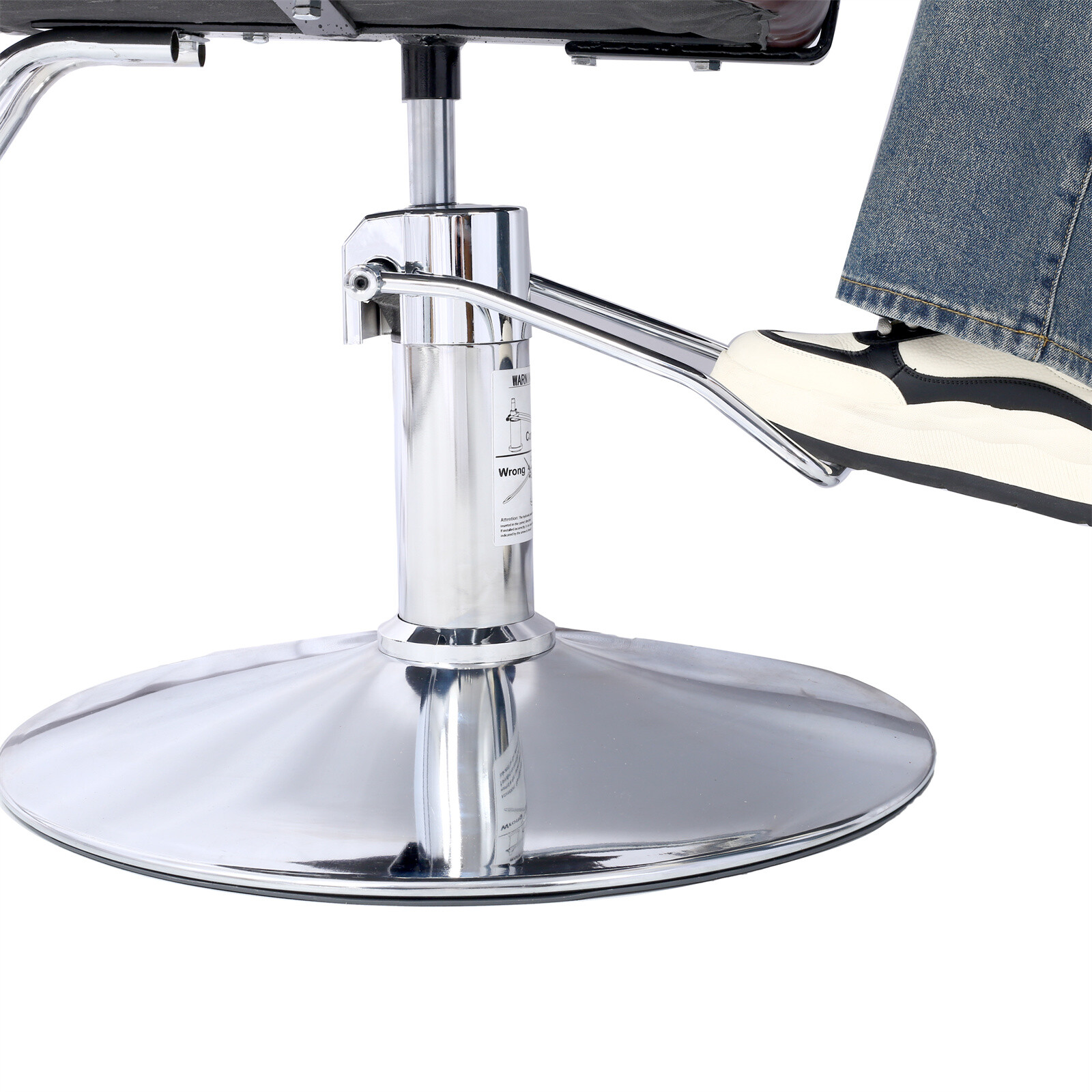 PU Hair Salon Chair Styling Hydraulic Profession Barber Chair with Barber Cape