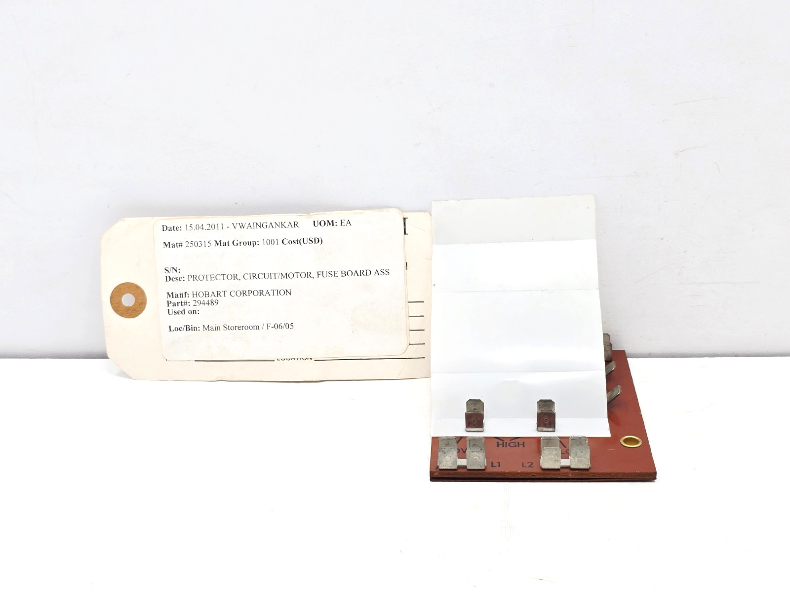 00-294489 HOBART  FUSE BOARD ASSEMBLY HOBART