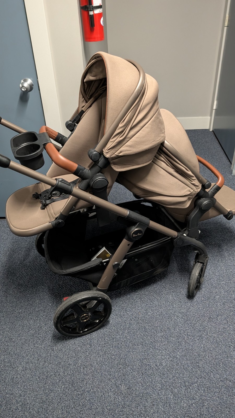 Silver Cross Wave 3 Stroller, Bassinet, Wave Board + Extra Accessories Brown