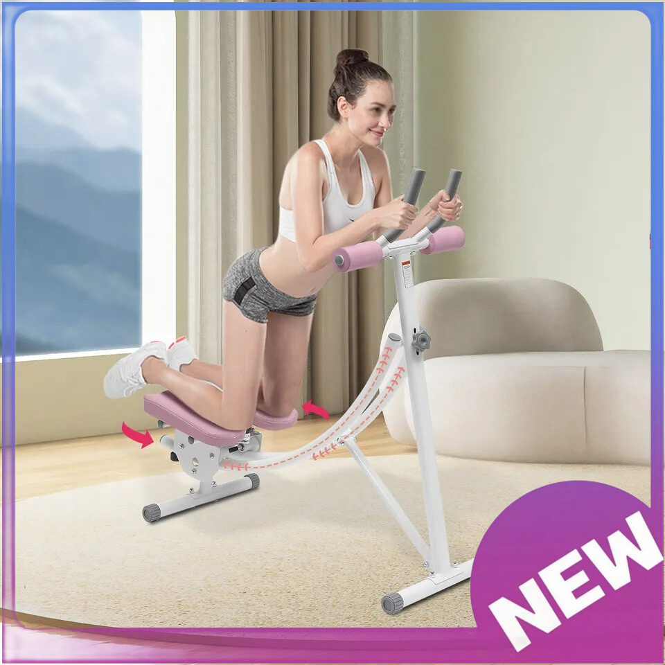 Ab Machine Coaster Abdominal Crunch Trainer fit Home Gym Core Workout Equipment
