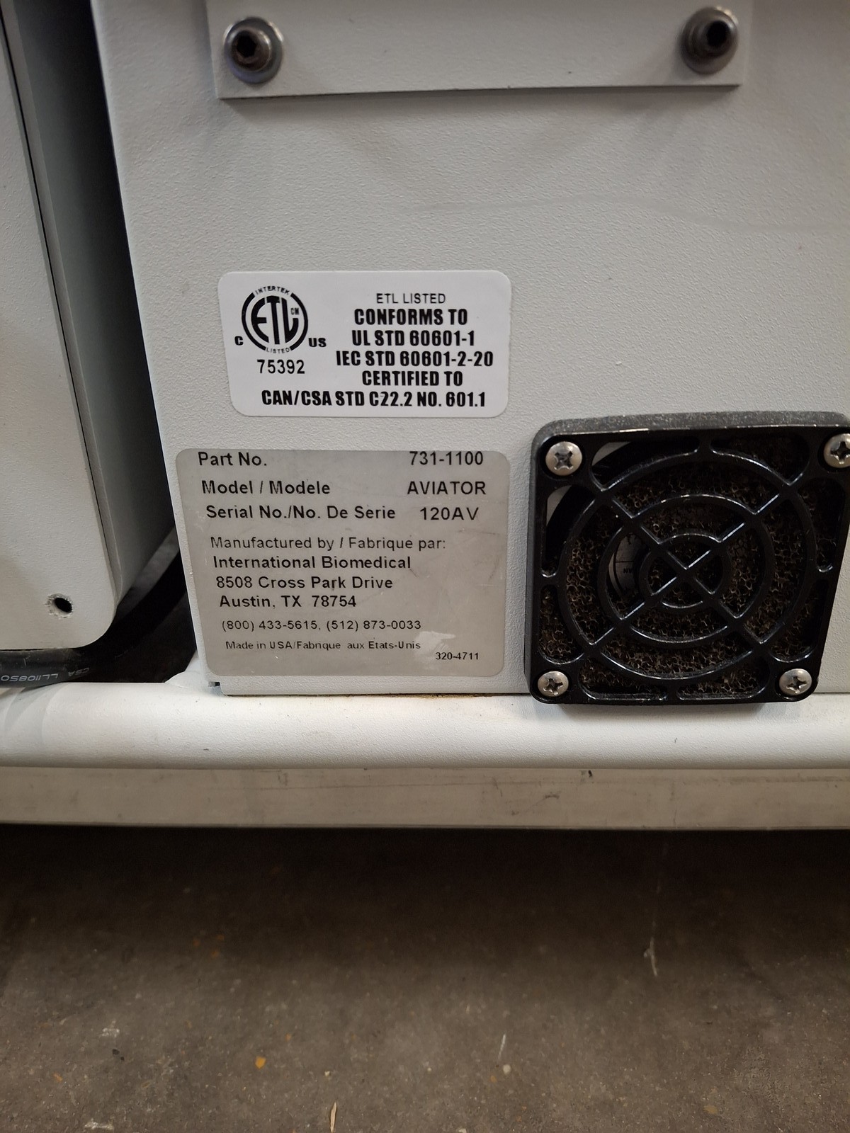 Airborne Aviator Transport Incubator