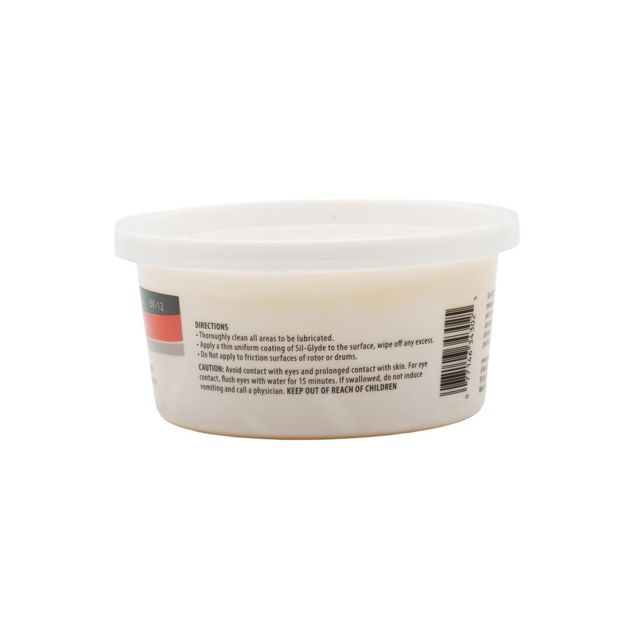 AGS Brake Lubricant - Sil-Glyde Silicone Brake Lubricant, Tub, 12 oz