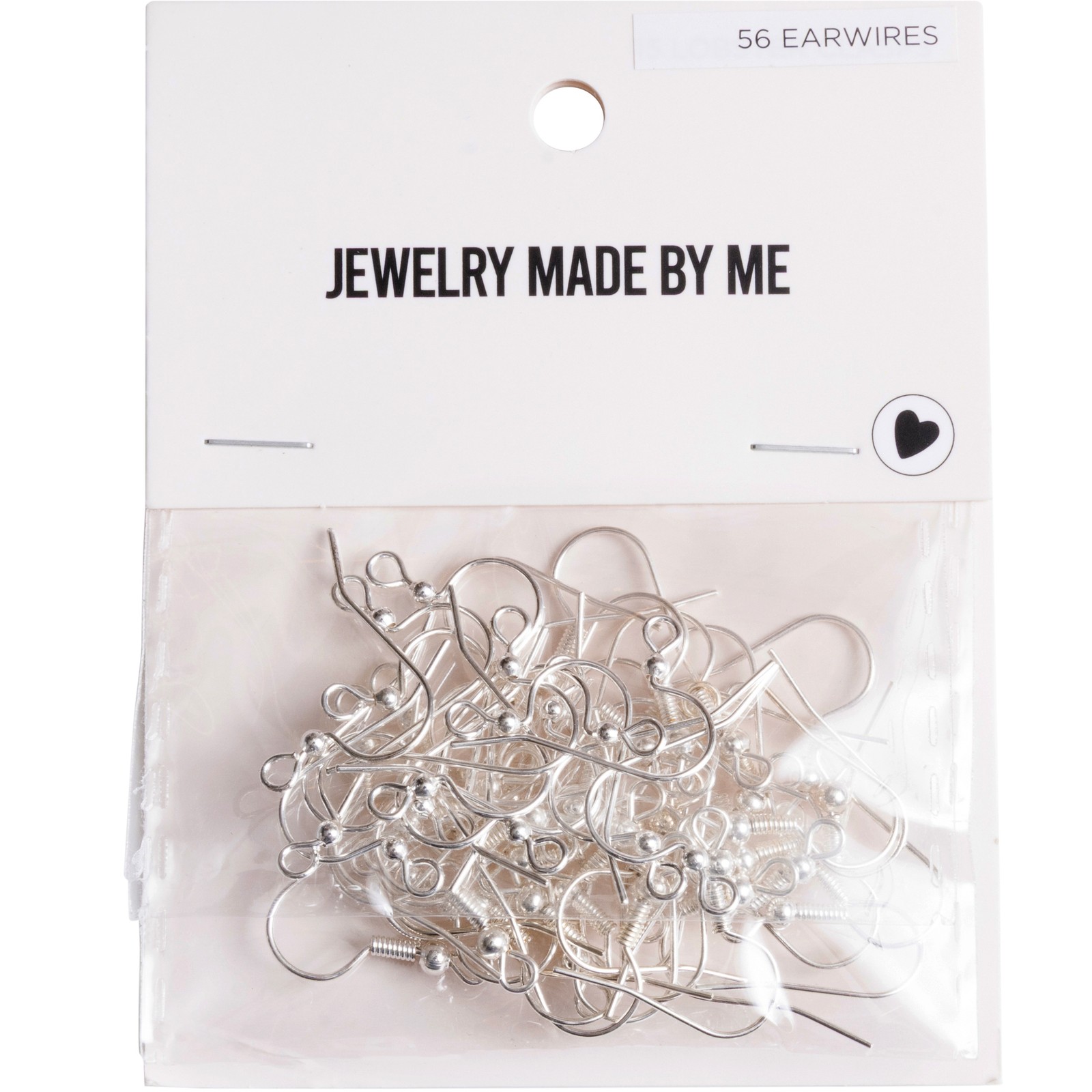 Jewelry Made By Me Earwire Fish Hook 56/Pkg-Silver