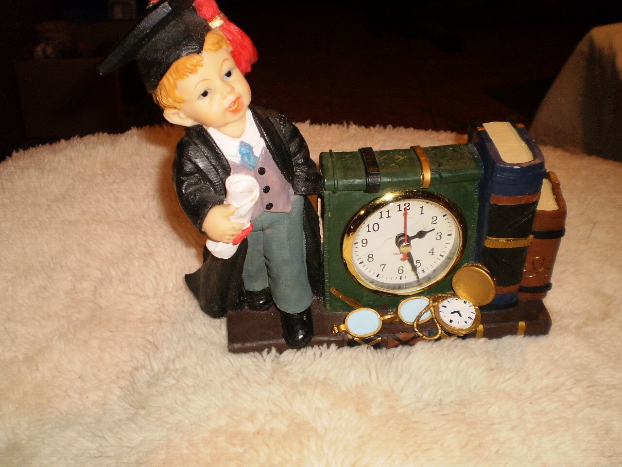 ceramic quartz desk Clock grAduation