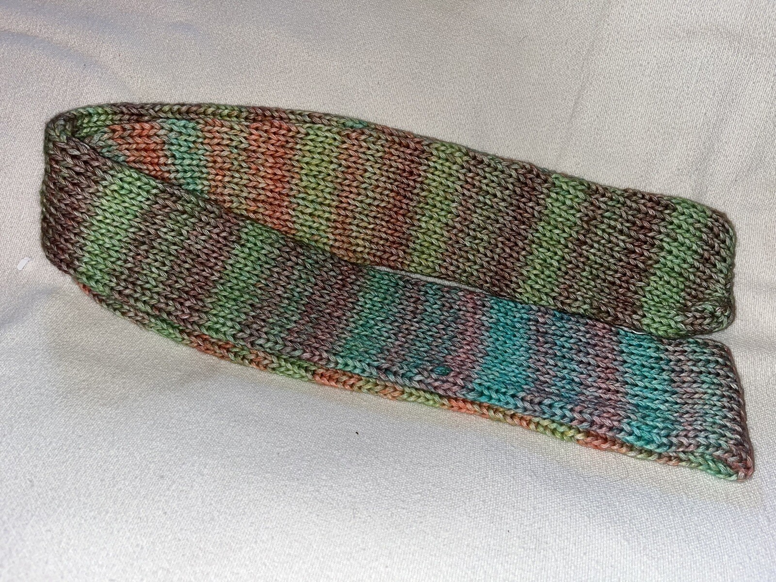 72” Handmade Knitted Knit Dual-Layer Scarf