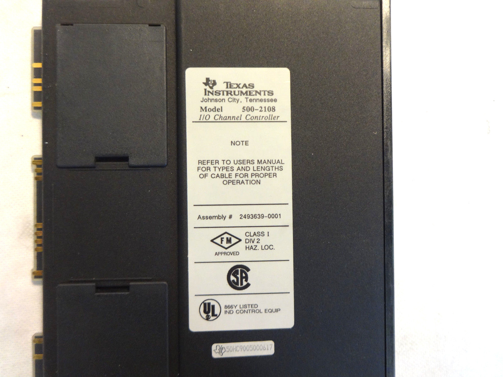 TEXAS INSTRUMENTS 500-2108 I/O CHANNEL CONTROLLER