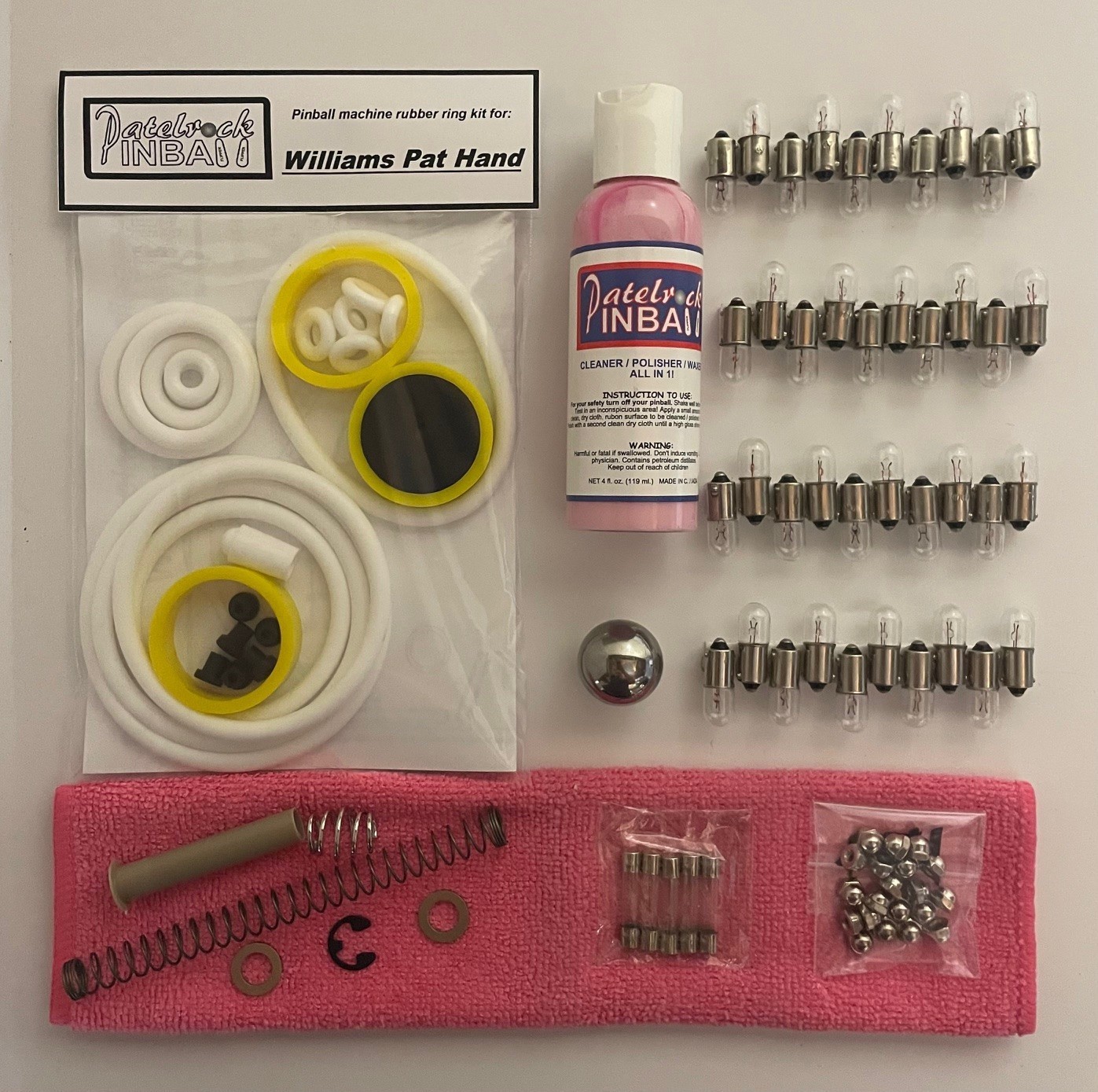 1975 Williams Pat Hand Pinball Machine Maintenance Tune Up Kit