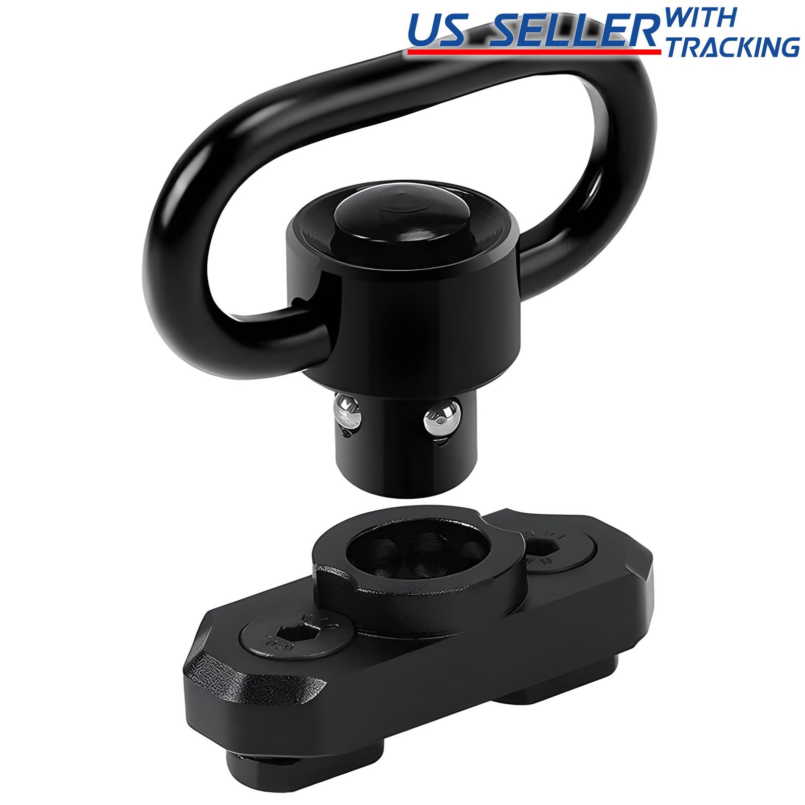 QD Quick Disconnect Stud Mount Adapter Tactical Swivel for M-LOK Rail System