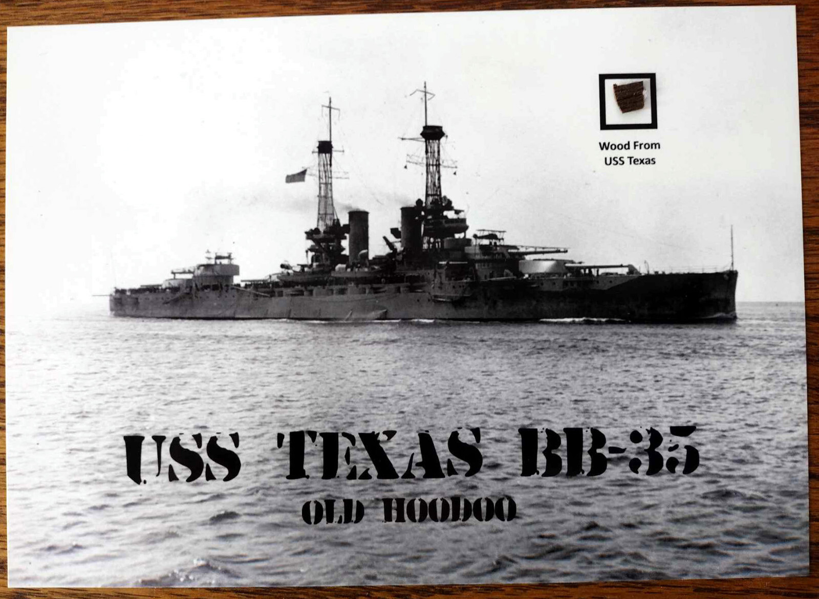 Piece of Wood From USS Texas BB-35 1911 Original Teak!