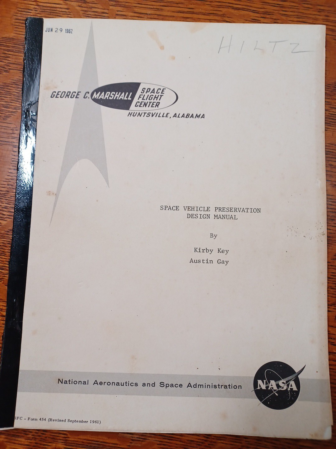1962 NASA Space Vehicle Preservation Design Manual JRR 52