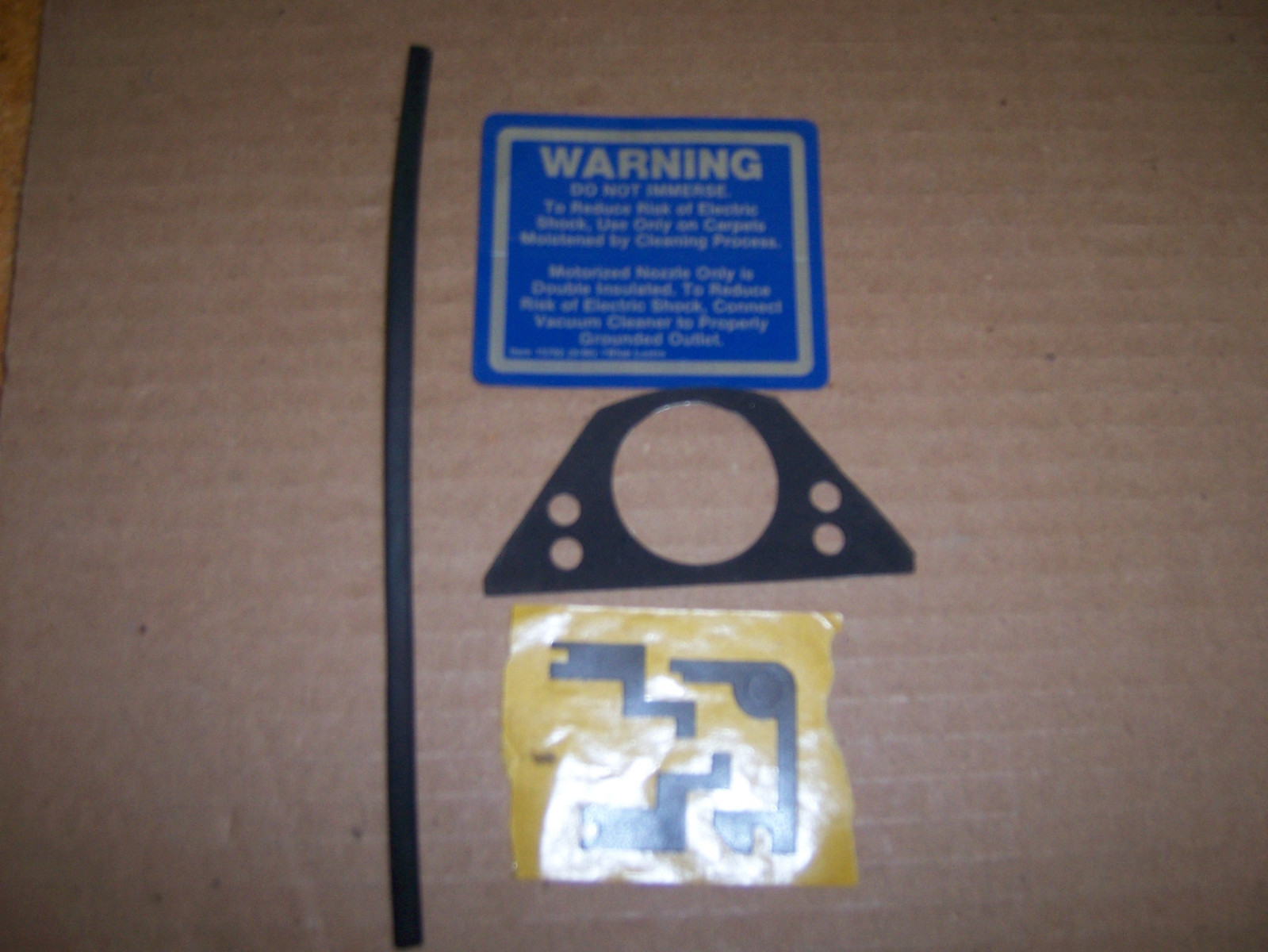 Rinsenvac  CARPET EXTRACTOR PB-850 Power Brush Part  Gasket & Decal Kit