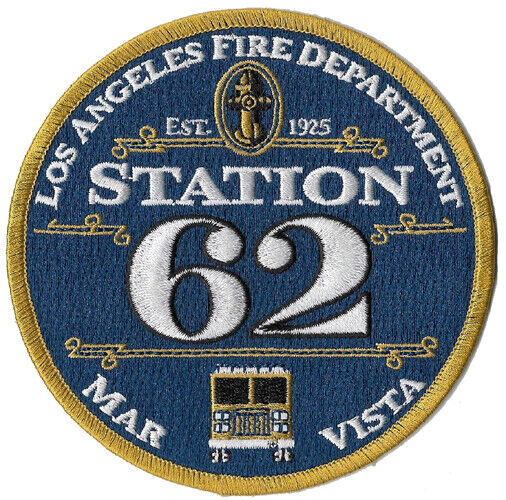 LAFD Station 62 Mar Vista Est 1925 Circular NEW  Fire Patch .