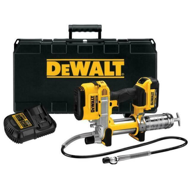 NEW DEWALT DCGG571M1 20V MAX Cordless Grease Gun Kit w/ 4.0 Ah Battery+Charger