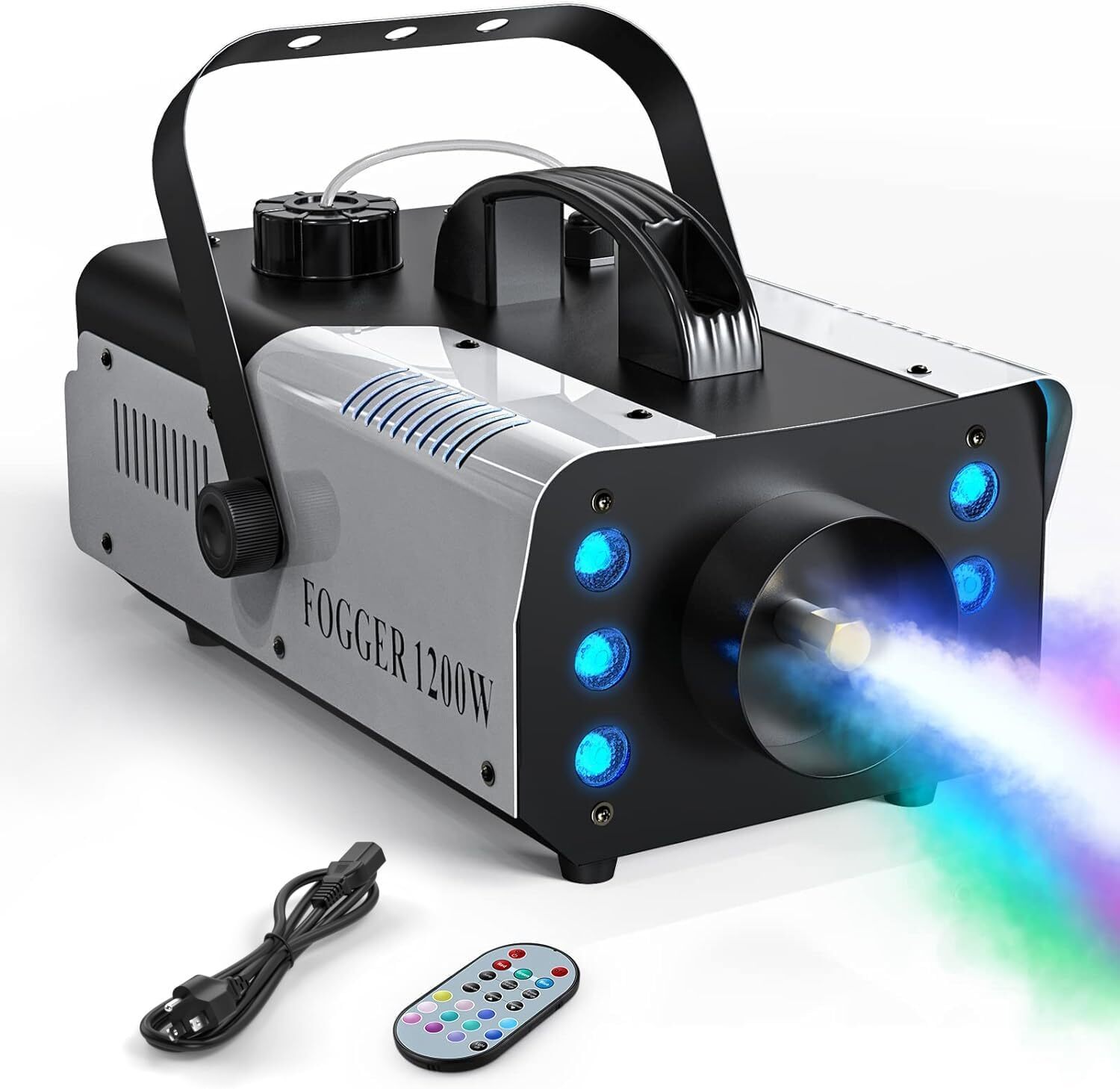 1200W Maquina De Humo Con Luces LED Para Fiestas Dj Revelacion Sexo Niebla Baja