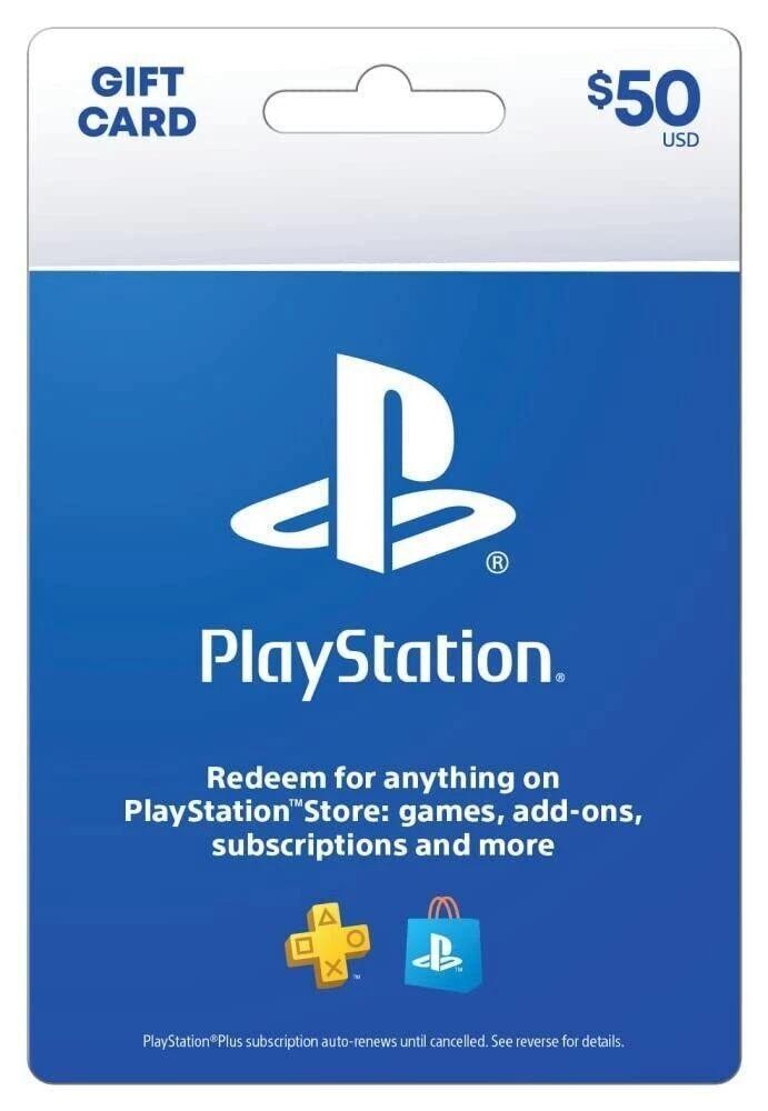 Sony Playstation Store $50 Psn Gift Card - Ps5 Ps4 Ps3.gifT.GIFTEY