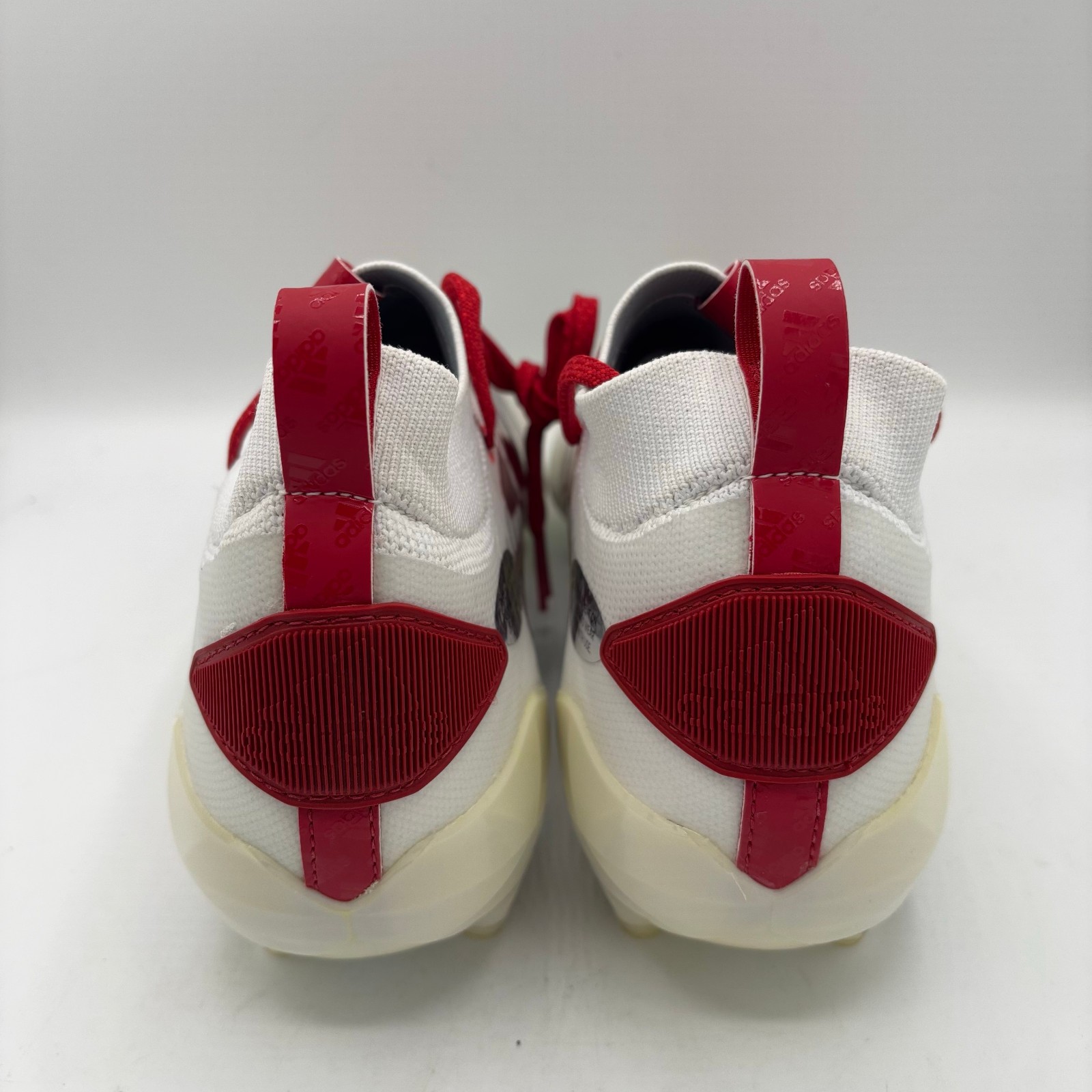 Adidas Adizero 8.0 Primeknit Football Cleats Mens Size 12 White Red