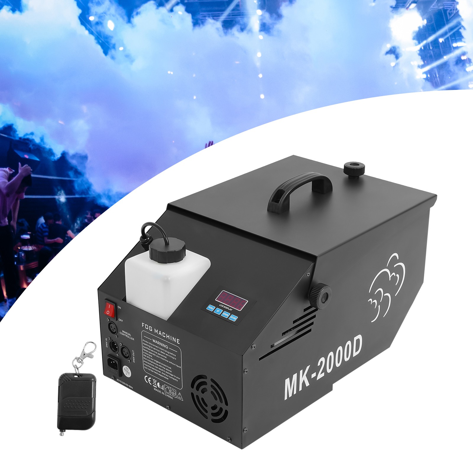 1200W Low Lying Ground Dry Ice Fogger Smoke Fog Machine For Bar Party Stage DJ