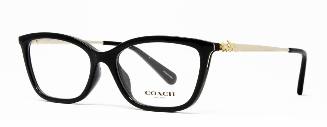 Coach HC6146U-5002 Black Gold 53mm Cat Eye Women's Eyeglasses