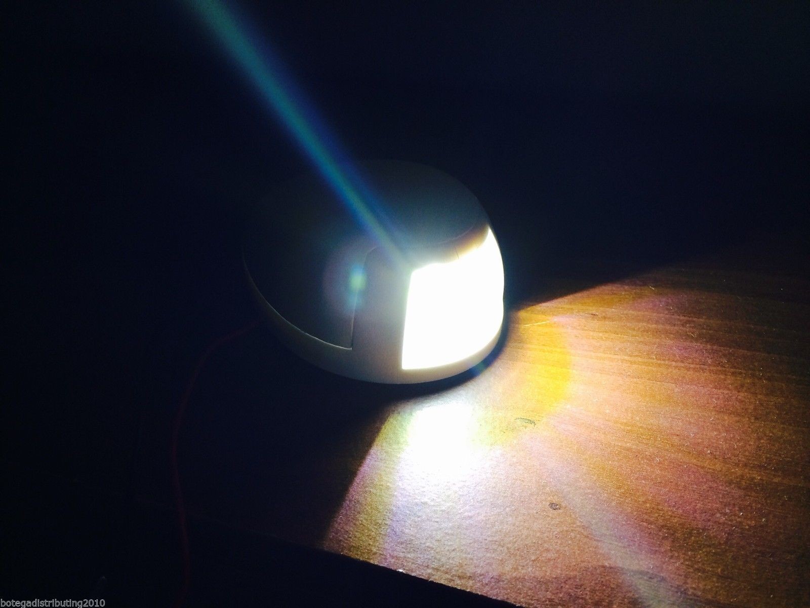 MARINE BOAT WHITE STERN LED NAVIGATION LIGHT HORIZONTAL MOUNT