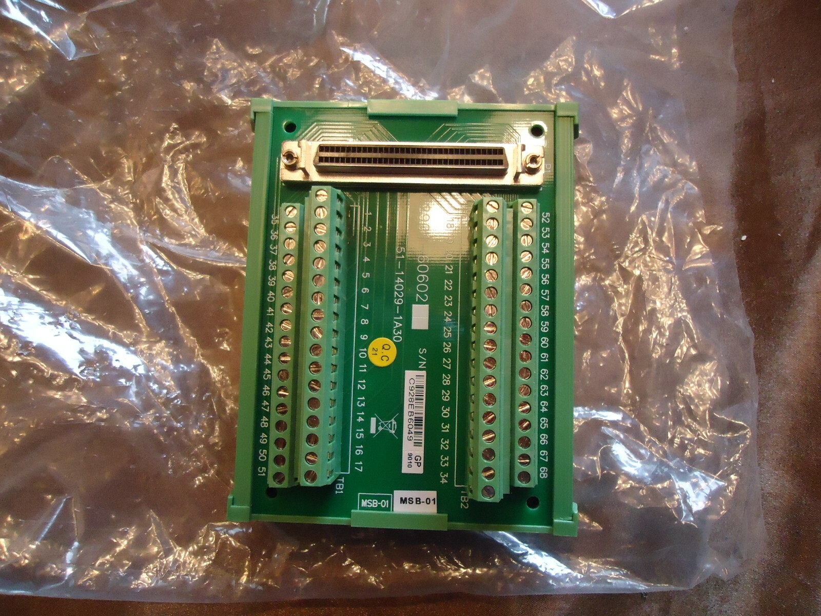 NEW DECA TERMINAL BLOCK/INDUSTRIAL INTERFACE M/N U2901-60602 FOR CAMERA.